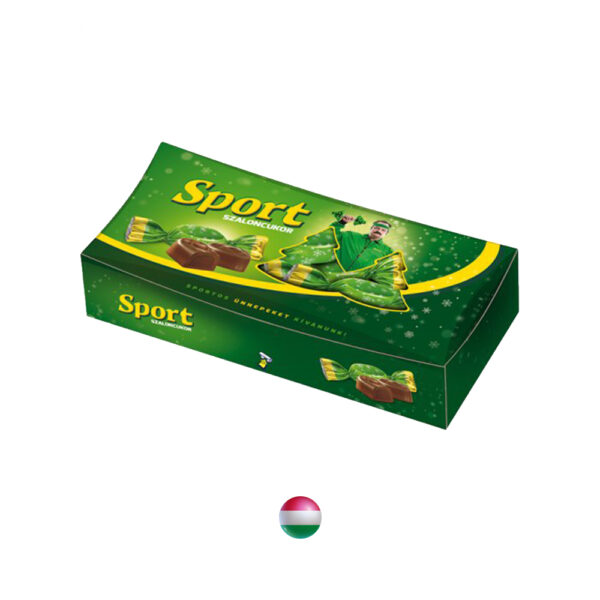 "Sport" Weihnachtsbonbon "Milchschokolade" mit dunklem Schokoladenüberzug und Rum-Geschmackfüllung 300g