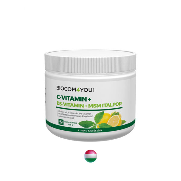 BIOCOM MSM-C+D3 Vitamin Getränkepulver
